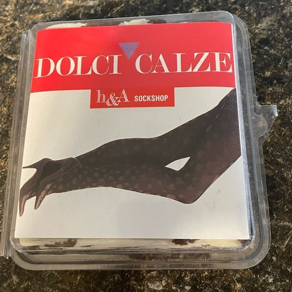 Dolci Calze Italian Animal Print Print Tights L